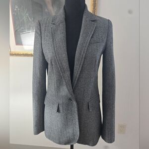 Rebecca Minkoff Herringbone Wool Blend Blazer